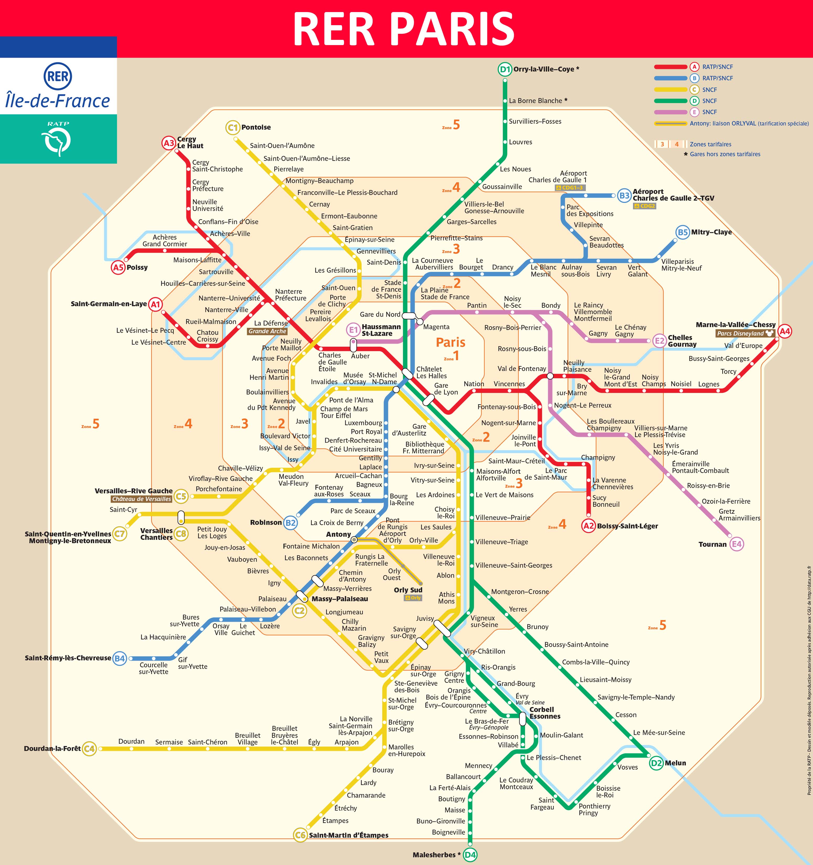 Map Of Paris Metro And Rer - Dayna Ernesta