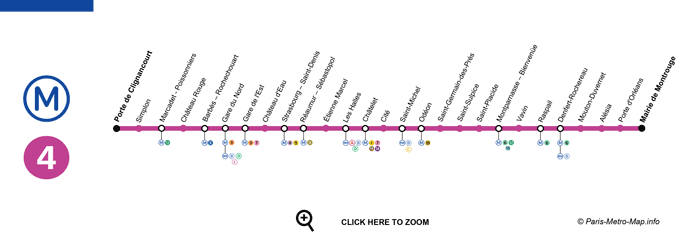 paris metro line 4 map